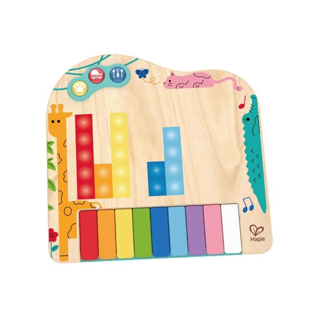 【德國Hape】動態像素鋼琴(聲音玩具/益智遊戲/木製玩具/木頭玩具)