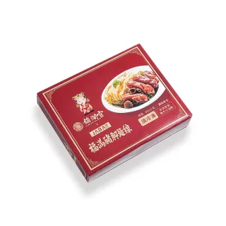 【鮮食家任選】大甲鎮瀾宮xJABA(福滿豬腳麵線 滷豬腳650g+麵線200g)