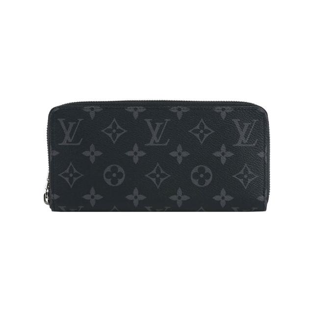 全新 LOUIS VUITTON 路易威登 M11611 經典 Zippy 系列 Eclipse 帆布拉鍊長夾，黑色與灰色雙色選擇，外層為高質感帆布，內層為柔韌牛皮，採拉鍊式開口設計，內含16個夾層與1個內袋，適合日常攜帶與收納，法國原產，歐洲來源，女性設計，時尚實用。