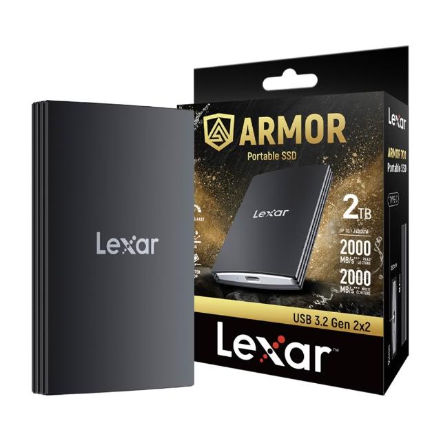 【Lexar 雷克沙】ARMOR700 2TB防跌落防水防塵高速行動固態硬碟