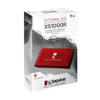 【Kingston 金士頓】XS1000 1TB 外接固態硬碟—星曜紅(SXS1000R/1000GA)