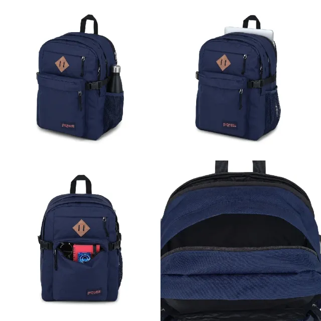 【JANSPORT】雙11 後背包 Main Campus 海軍藍 32L 15吋筆電包 書包 多夾層 大容量 JS0A4QUL003