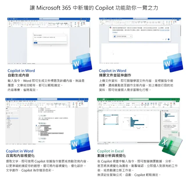 【Microsoft 微軟】65W充電器+線★Microsoft 365 家用版 一年訂閱 盒裝 (軟體拆封後無法退換貨)