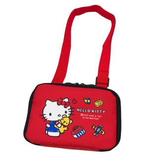 【SANRIO 三麗鷗】Hello Kitty多功能小側背包-2件組(台灣正版授權)