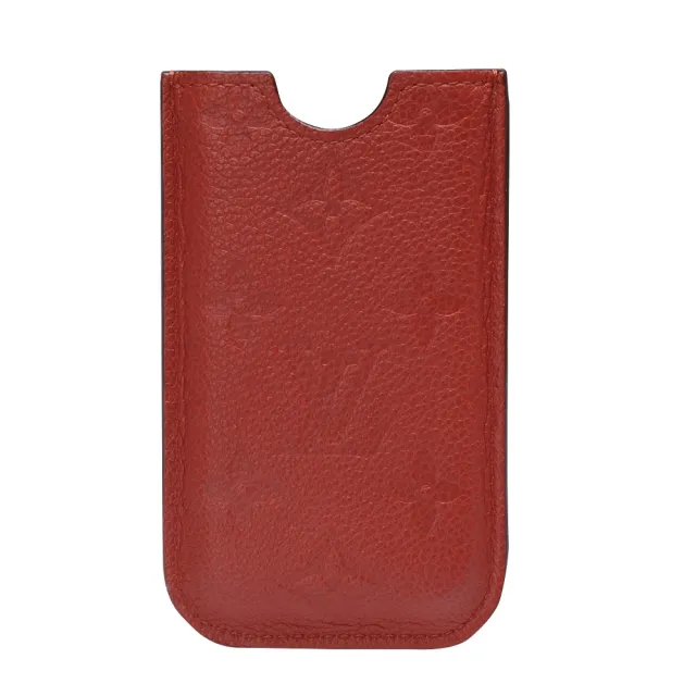 【Louis Vuitton 路易威登】M60367 經典Empreinte壓紋小牛皮萬用名片/卡夾(橘紅色)