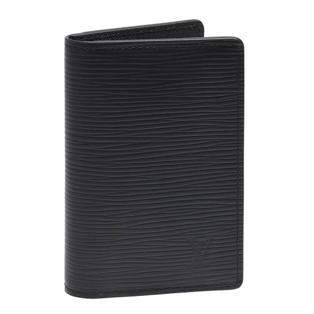 【Louis Vuitton 路易威登】M60642 經典EPI皮革水波紋POCKET ORGANISER多功能證件折疊夾(黑)