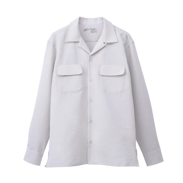 【MUJI 無印良品】男透氣彈性泡泡紗襯衫式外套(共4色)