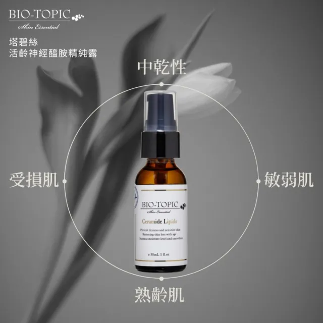 【BIO-TOPIC 塔碧絲】活齡神經醯胺精純露30ml(2瓶組)