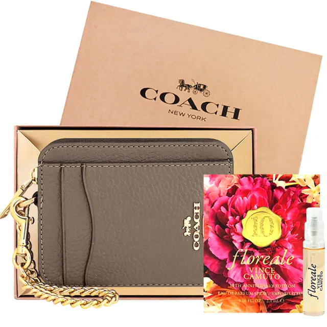 【COACH】手拿包/名片夾/化妝包+品牌禮盒or紙袋(多款多色任選/交換禮物)