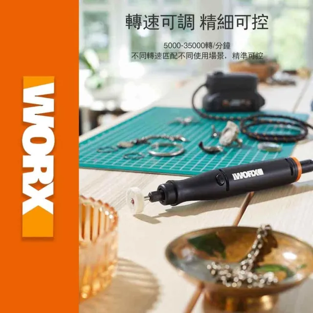 【WORX 威克士】Maker-X系列20V 鋰電熱風筆 WX743.9(熱熔槍 角磨機 電烙鐵 電鍍筆)