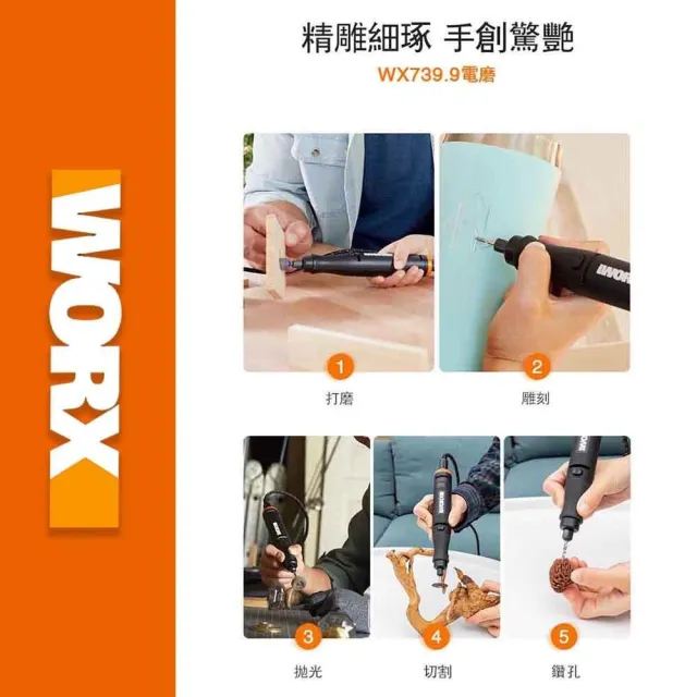 【WORX 威克士】Maker-X系列20V 鋰電熱膠槍 WX747.9(熱熔槍 角磨機 電烙鐵 電鍍筆)