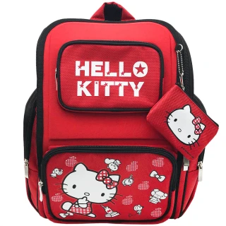 【SANRIO 三麗鷗】Hello Kitty輕量透氣書包(台灣正版授權)