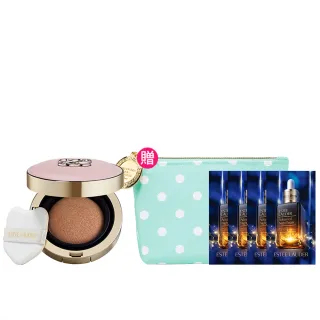 【Estee Lauder 雅詩蘭黛】粉持久天生美肌氣墊粉餅(SPF20-25/PA+++/一盒2蕊液態粉餅/IU同款/情人節/送禮)