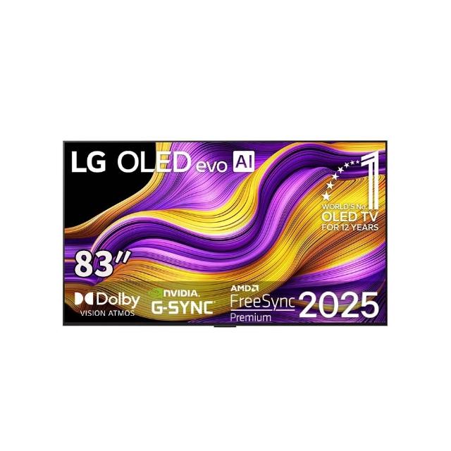 【LG 樂金】83型 OLED evo G5零間隙藝廊系列 4K AI物聯網智慧顯示器(OLED83G5PTA)