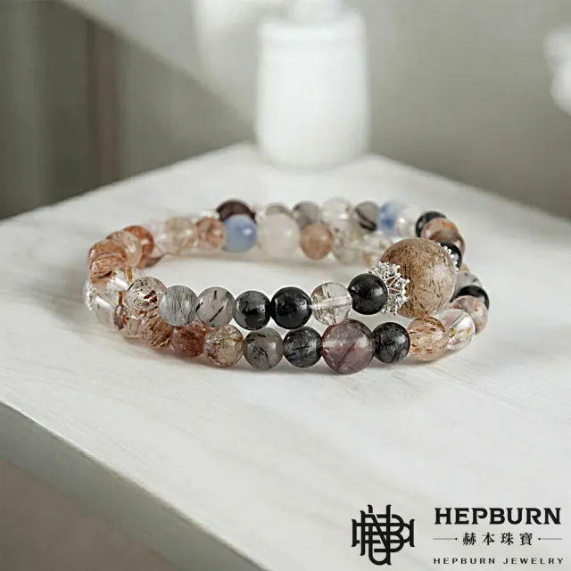【赫本珠寶】設計款-金藏藍靛黑金超多寶雙圈手鍊