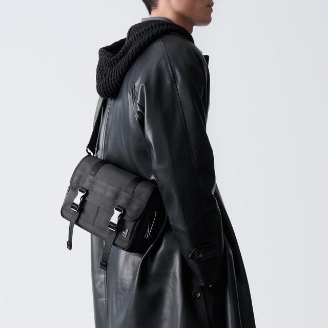 【PORTER INTERNATIONAL】自信經典NEW HEAT斜背包(黑)
