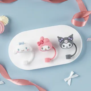 【Oolab 良杯製所】三麗鷗聯名 小緞帶系列替換式吸管蓋套組(酷洛米/美樂蒂/吸管蓋)