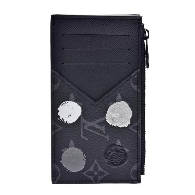 LV LOUIS VUITTON路易威登 M81930 聯名 YK MULTIPLE 系列 Eclipse 帆布草間彌生點點卡片/零錢包