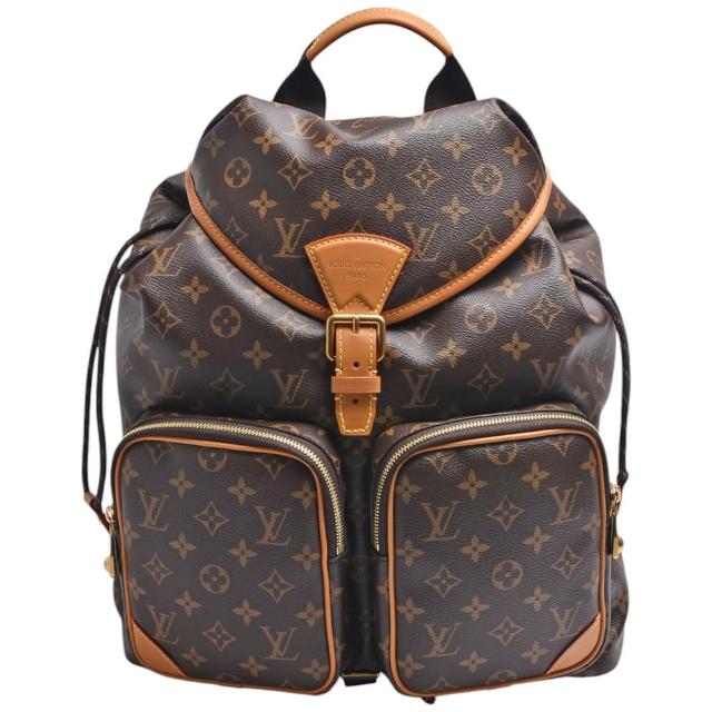 這款 LV LOUIS VUITTON 路易威登 M14015 經典 Montsouris Cargo 系列後揹包，以 Monogram 塗層帆布與牛皮拼接設計，展現品牌經典風格。全新商品，咖啡色系，尺寸為 34x19x42cm，適合日常使用。內層為帆布材質，並有 3 個內部夾層，方便分類存放物品。附原廠防塵袋，來自歐洲，適用男女。釦式開口設計，安全且易於開關。