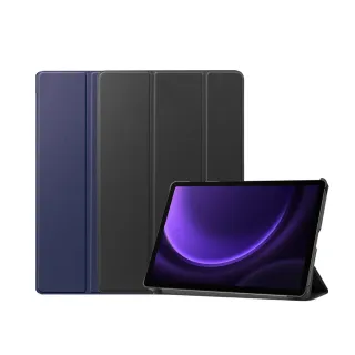 【Didoshop】三星 Galaxy Tab S9 FE Plus/S10 Plus 卡斯特紋 三折平板皮套(PA275)