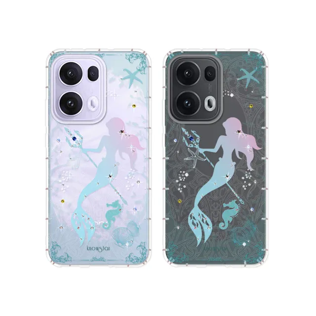 【KnowStar】OPPO 全系列 彩鑽防摔手機殼-美人魚(Reno14Pro/A5Pro/Reno13/Reno12/12F/Reno11/11F/8Z/7Z)