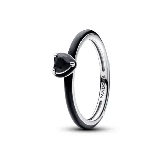 【Pandora 官方直營】PandoraME黑色脈輪之心戒指