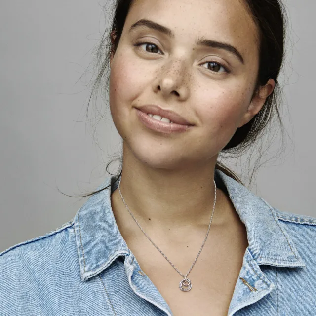 【Pandora官方直營】永恆親情圓環吊墜項鏈