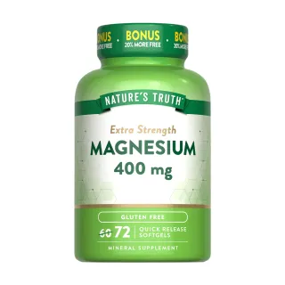 【Nature’s Truth 綠萃淨】優化鎂400mg軟膠囊(72粒/瓶)
