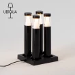 【義大利UBIQUA】Stick 夕光雅燭USB充電式桌燈組-4入附充電座-多色可選(觸控燈/USB燈具/護眼燈/可調光)