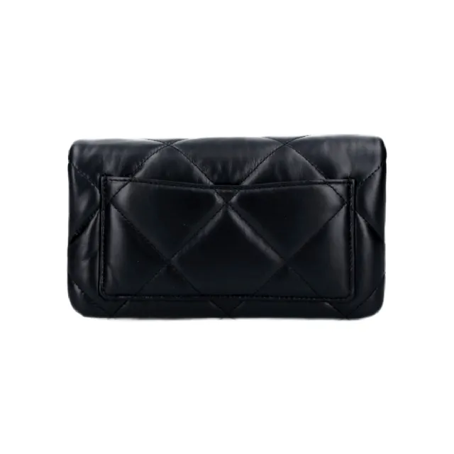 【TORY BURCH】KIRA DIAMOND 絎縫斜背包(黑色)