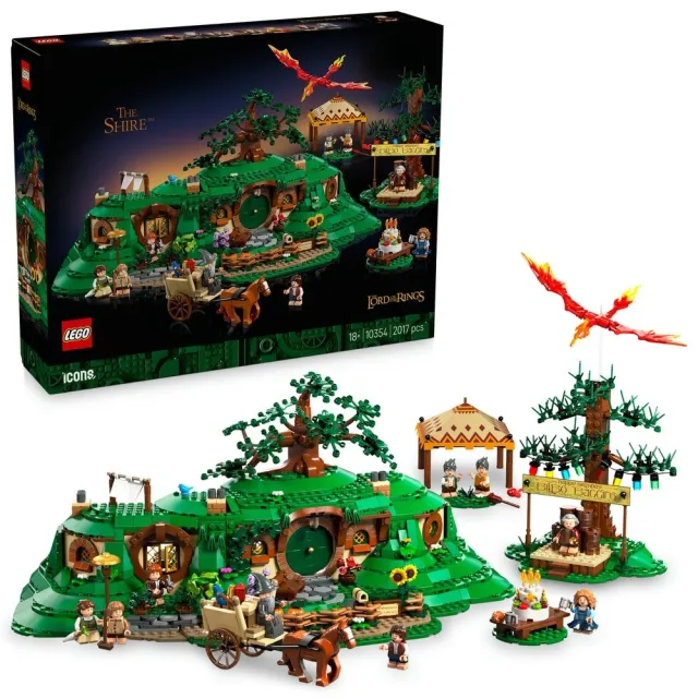 【LEGO 樂高】Icons 10354 魔戒：夏爾(魔戒 比爾博巴金斯 玩具模型 居家擺設)