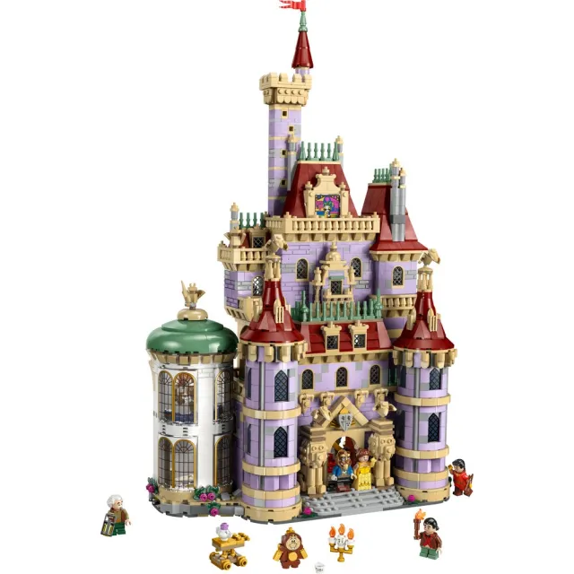 【LEGO 樂高】迪士尼系列 43263 《美女與野獸》城堡(迪士尼 貝兒 城堡建築 居家擺設)