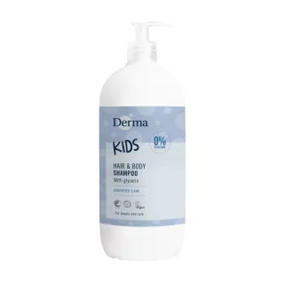 【Derma 丹麥德瑪】純淨兒童2合1洗髮沐浴露500ml