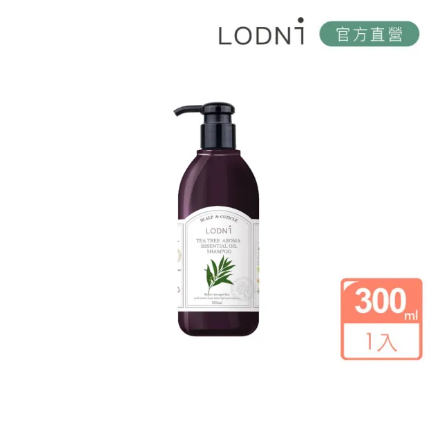 【LODNI 蘿德妮】茶樹精油洗髮精300ml(適用所有髮質 特別適用於油性頭皮)