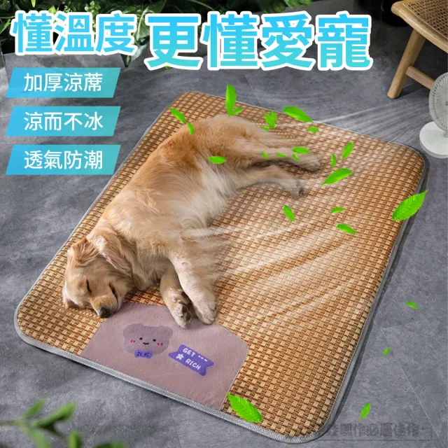 【IDREES 伊德萊斯】加寬加大 寵物涼席睡墊 透氣降溫貓咪涼墊 120x90cm 狗窩/狗床 寵物睡床 寵物涼感墊