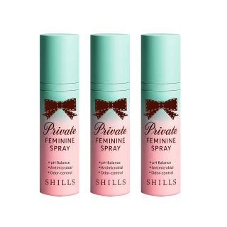 【SHILLS 舒兒絲】私密清新沁涼抗菌噴霧3入