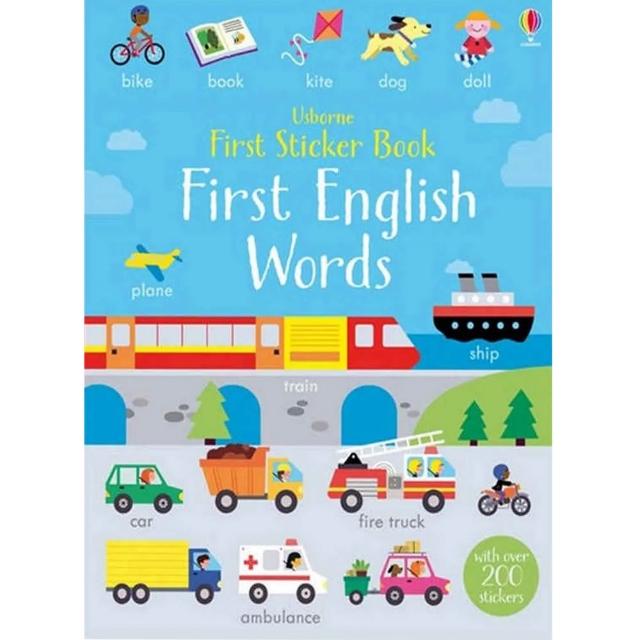 【iBezT】First English Words(Usborne  Stickers Book貼紙書)