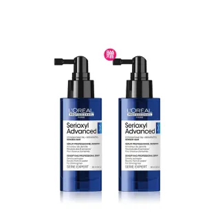 【L’OREAL 巴黎萊雅PRO】絲芮雅活力啟動精粹90ml買1送1(全新升級★小藍瓶/養髮/控油/頭皮精華)