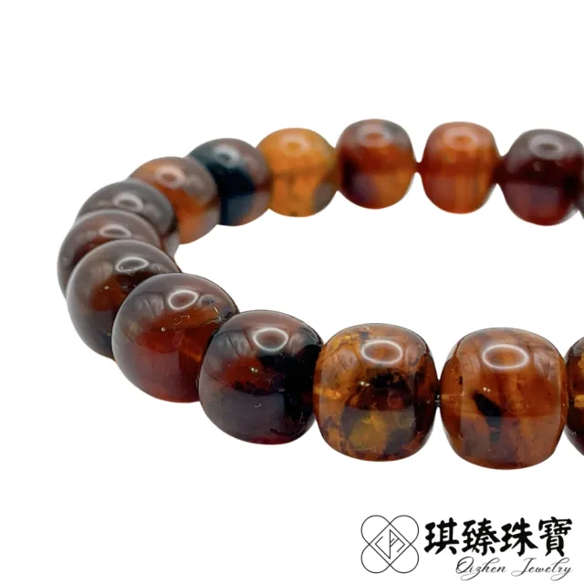 【琪臻珠寶】天然琥珀蜜蠟棕珀老型珠手珠手串(10mm_原礦棕珀_茶珀_隨機出貨_9月獻禮_限時優惠)