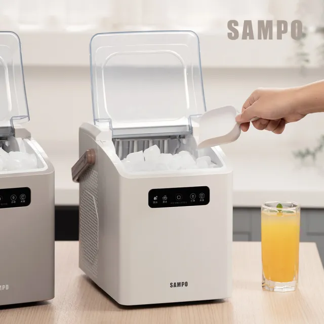 【SAMPO 聲寶】小冰樂全自動急速製冰機-摩卡(KJ-BJ11R)