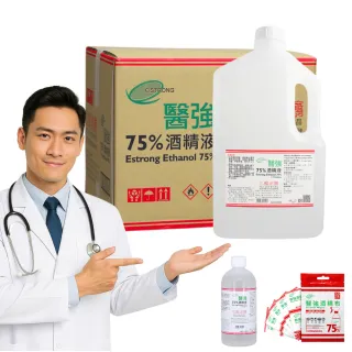 【醫強】75%酒精液 6桶組(4000ml/桶)