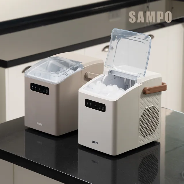 【SAMPO 聲寶】小冰樂全自動急速製冰機-燕麥(KJ-BA11R)