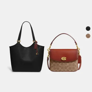 【COACH】蔻馳官方直營 CASSIE 19/DAY TOTE/CITY ZIP TOTE斜背包 托特包-多款多色可選 線上限定(CV436)