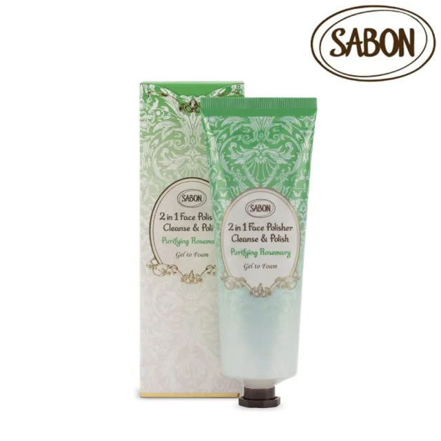 【SABON】官方直營 二合一臉部磨砂潔顏凝露125ml-清新迷迭香(新品上市)