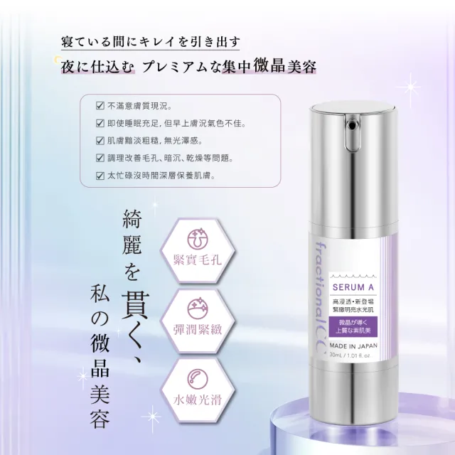 【日本美肌對策】fractionalCC 微晶精華液A 30ml