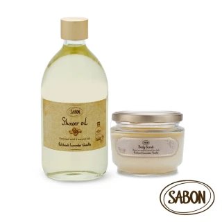 【SABON】官方直營 明星二部曲自由配(沐浴油500ml+身體磨砂膏320g)