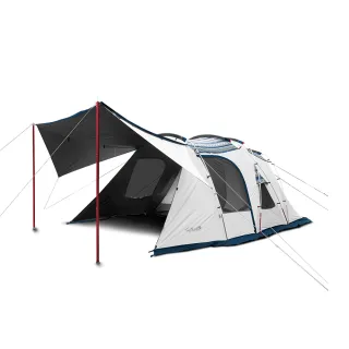 【Outdoorbase】彩繪天空2D帳含頂布地墊(100%防曬 耐水壓10000mm 黑黑帳 含頂布)