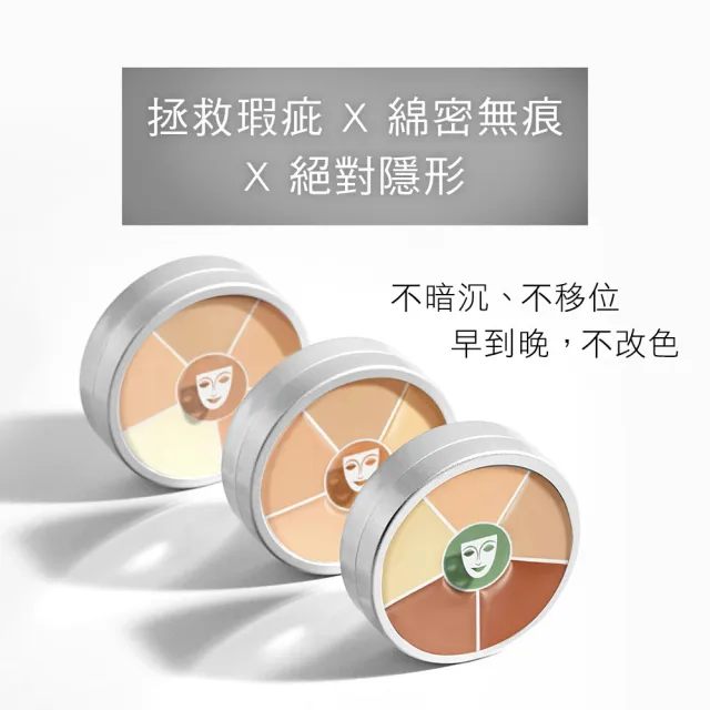 【KRYOLAN 歌劇魅影】六色遮瑕盤 40g(瑕疵剋星不龜裂)