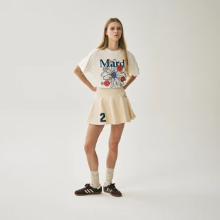 【MARDI MERCREDI】喇叭迷你裙 奶油色 棉質 休閒 原創25 FLARE MINI SKIRT ORIGINALIS 25