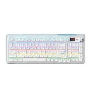 【Cherry】Cherry 無線三模 PIXIU98 RGB MX2A 冰晶雪霧 白 茶軸(98 RGB 無線 熱插拔 機械鍵盤 MX2A 電競)